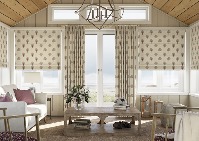 Emily Bond Yew Tree, Mulberry - Made to Measure Curtains - Image 3